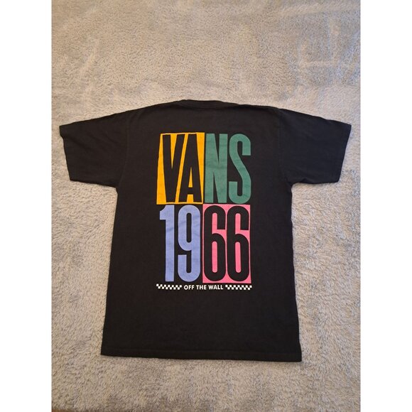Vans Off The Wall Black Medium Graphic Tee - Picture 2 of 8